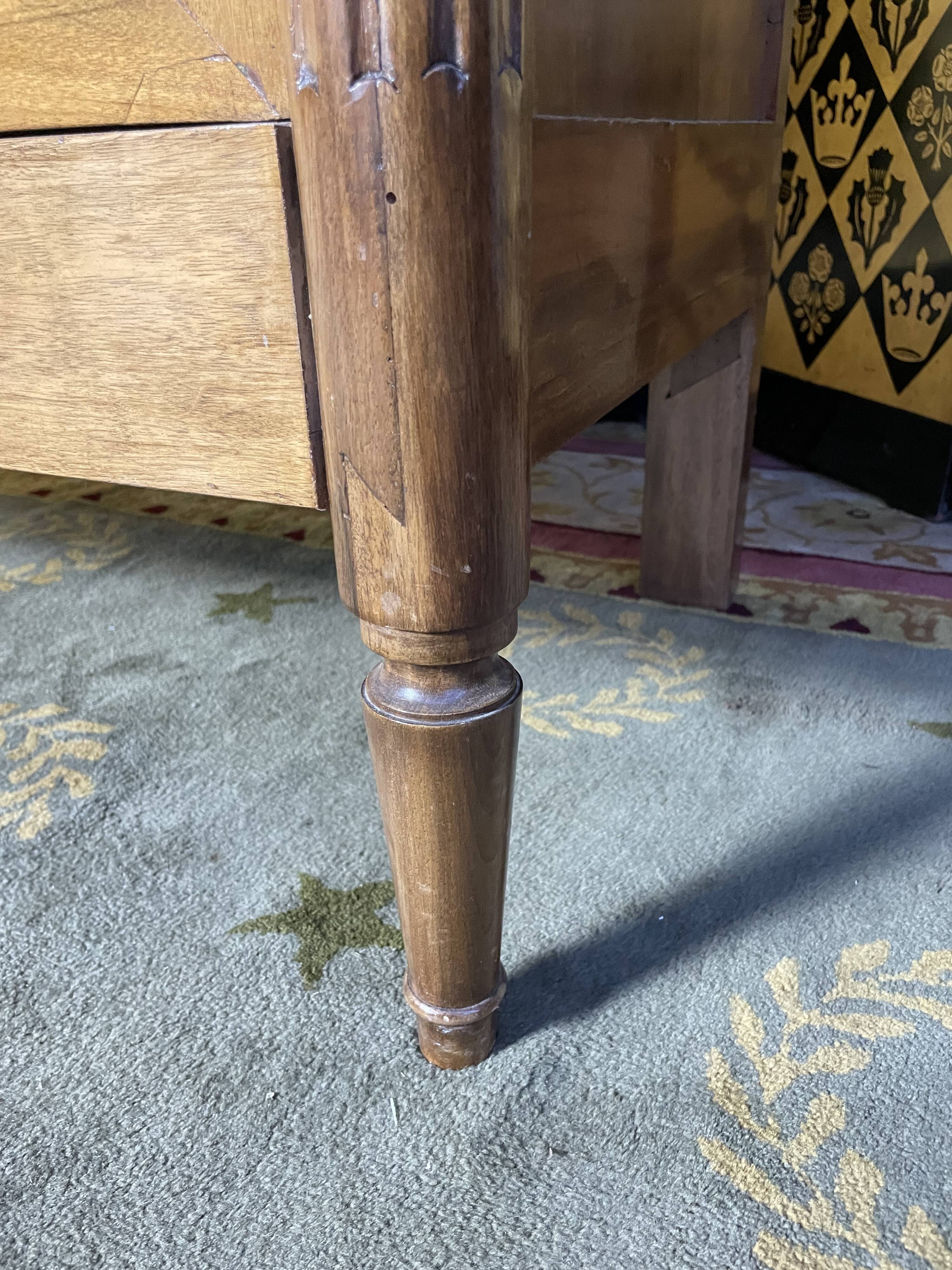 Louis XVI period buffet in restored blond walnut 18th