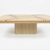 Travertine coffee table from the 70s/80s.