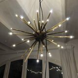 Sputnik Star pendel in Brass 32 arms  Diameter 55cm