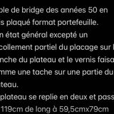 Bridge table from the 1950s