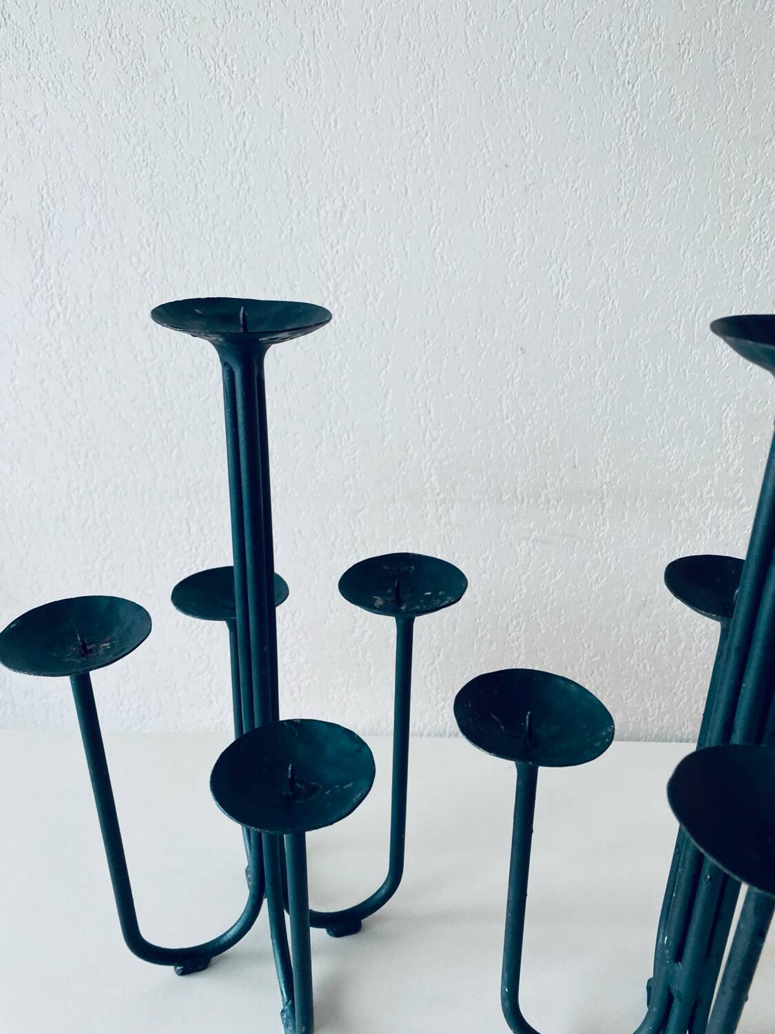 Pair of 5-branched candlesticks