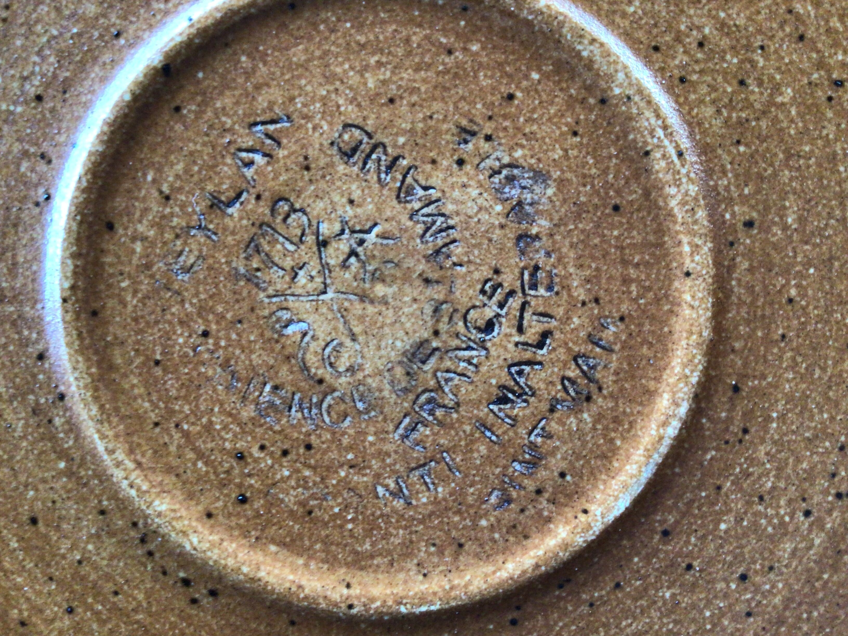8 plates dessert speckled sandstone meylan st amand
