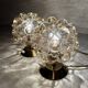 Pair of Limburg Bubble Glass Lamps
