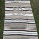 Algerian striped wool blanket or sofa cover with central motif