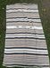 Algerian striped wool blanket or sofa cover with central motif
