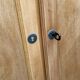 Parisian Art Deco wardrobe, renovated with raw wood.