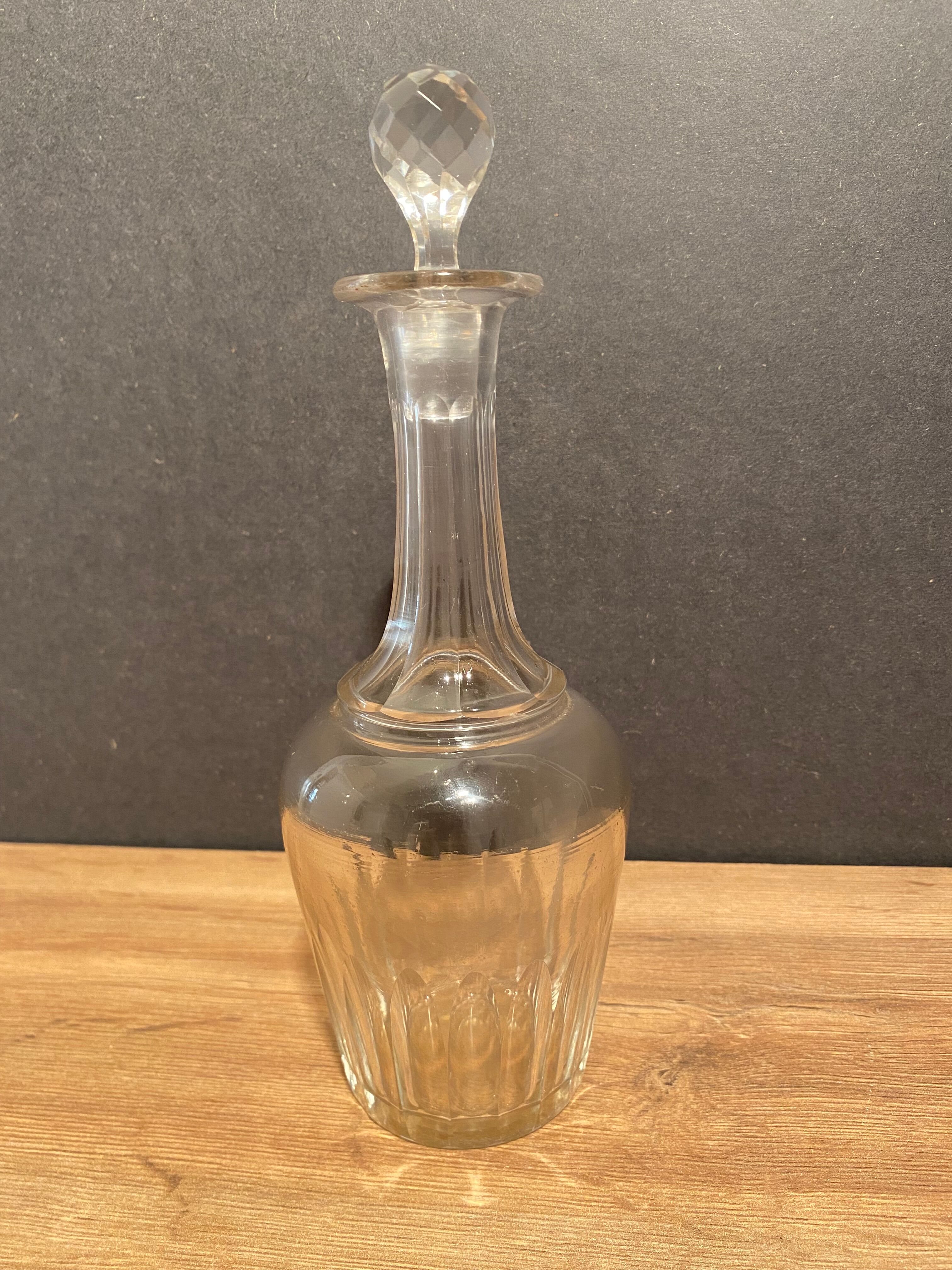Crystal carafe nineteenth Napoleon III