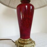 Chinese oxblood porcelain lamp, empire style