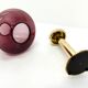 Scandinavian candle holder Hans-Agne Jakobsson Claudia purple L102/32 1960
