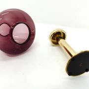 Scandinavian candle holder Hans-Agne Jakobsson Claudia purple L102/32 1960