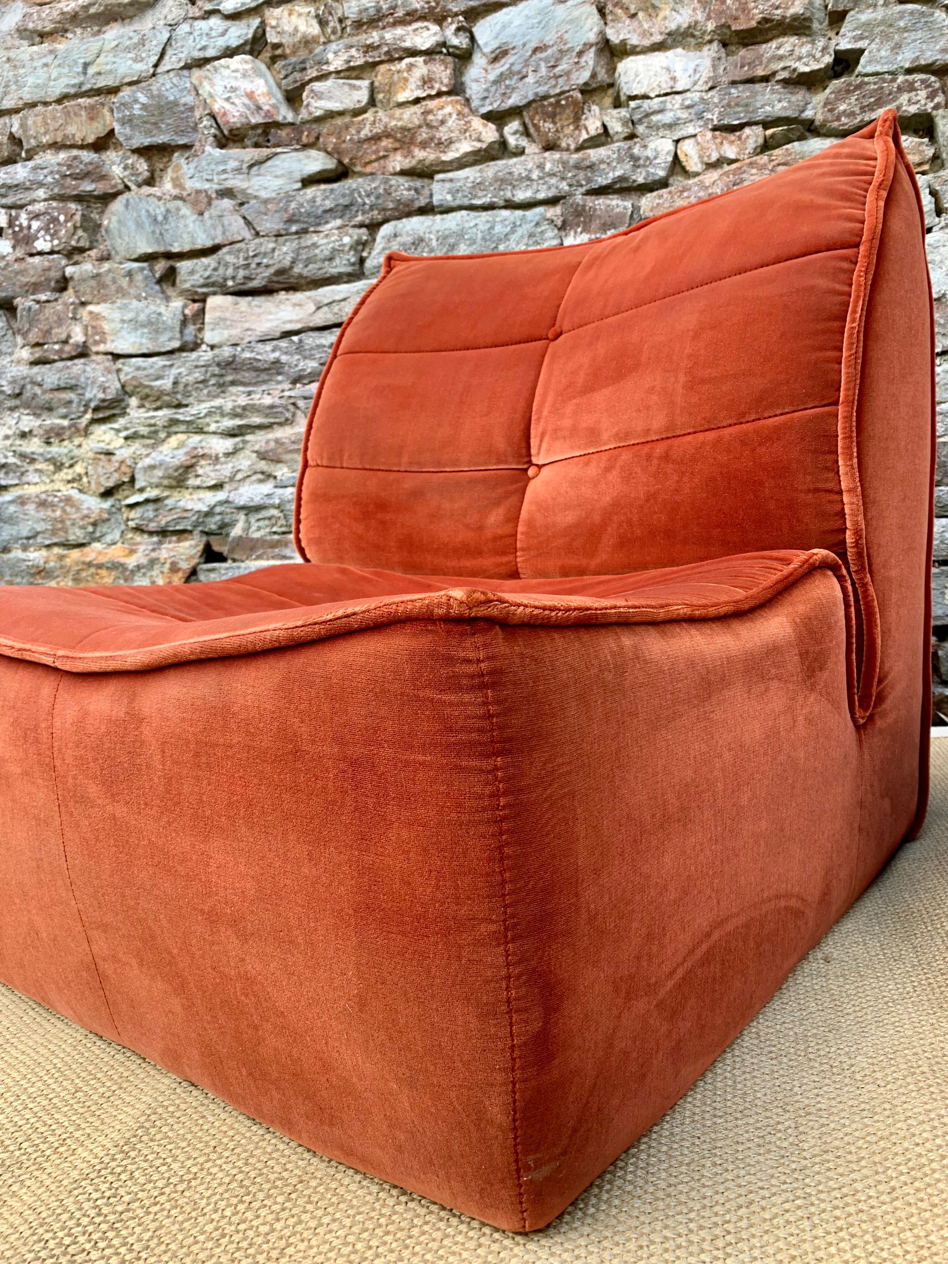 Pair of 70s velvet heaters
