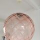 Suspension in bubble glass pink design 70s
