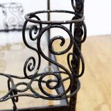 Iron and glass serving trolley from the 70s