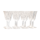 Suite of 8 crystal water glasses of Saint Louis, Model Cerdagne