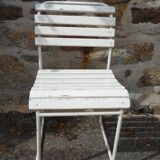 Chair battened vintage 40s