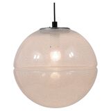 Harvey Guzzini Suspension Boule Op-Art Striped Postmodern by Meblo, 1970s