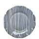 Assiette rayure fine bleu 25cm