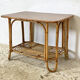 Vintage rattan coffee table 60's