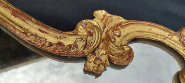 Miroir ancien doré