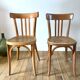 Duo of bistro chairs style Baumann vintage 40s-50s