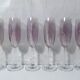 17 amethyst crystal glass goblets