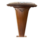 Antique wooden and marble column pedestal – Art Deco style