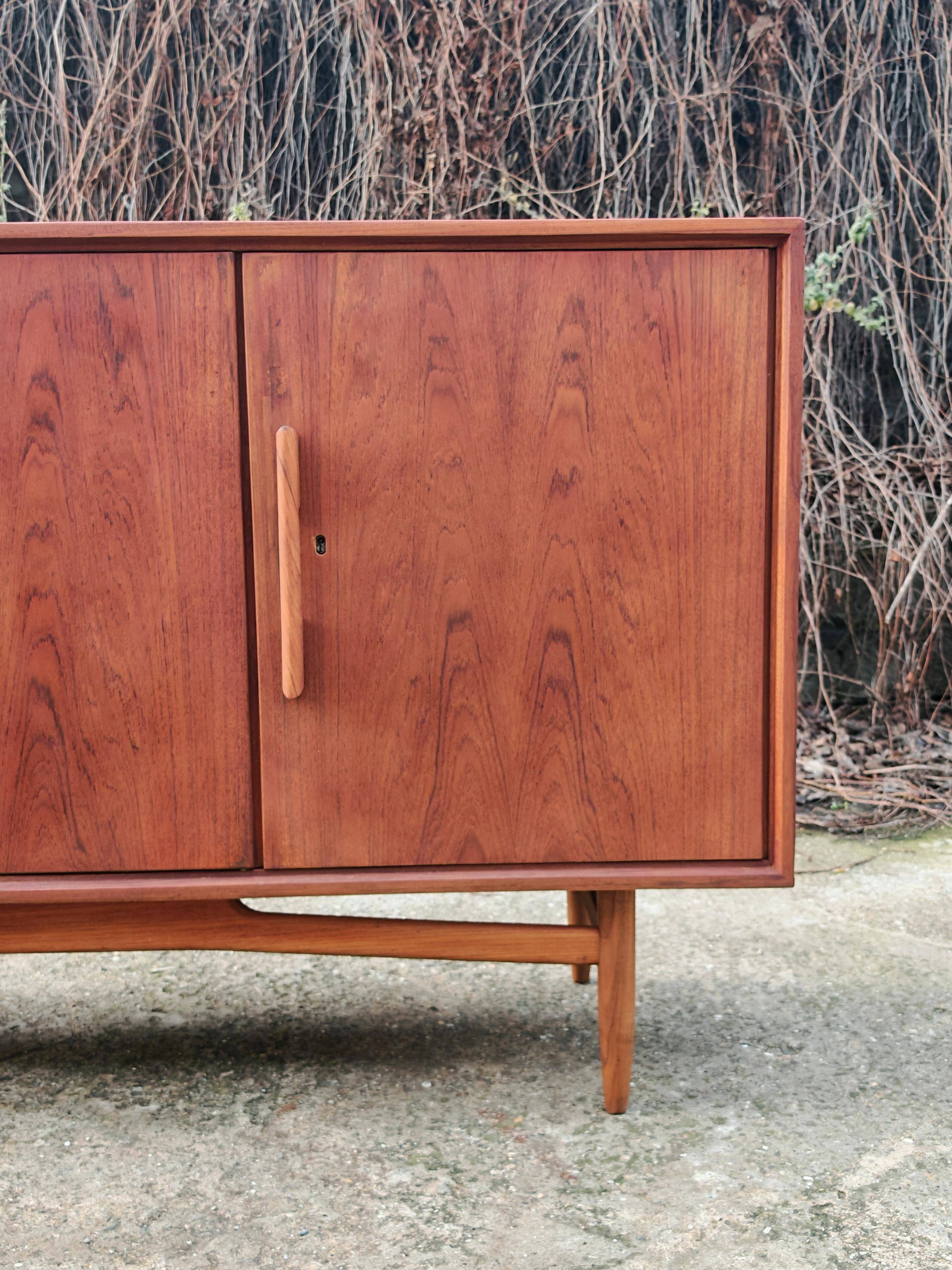 Mid Century Modern Teak Commode by Swiss Teak 1963