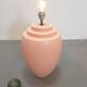 Large Pink Ceramic Table Lamp from Kostka, France, 1970s