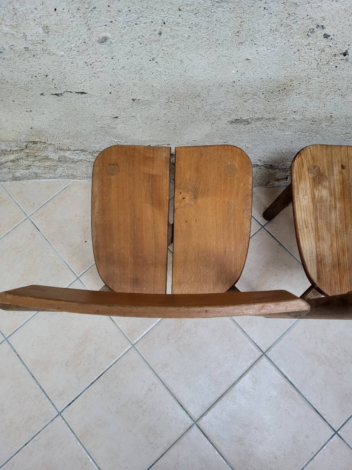 Paire de chaises grain de café