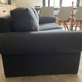 3-seater flannel upholstered sofa.