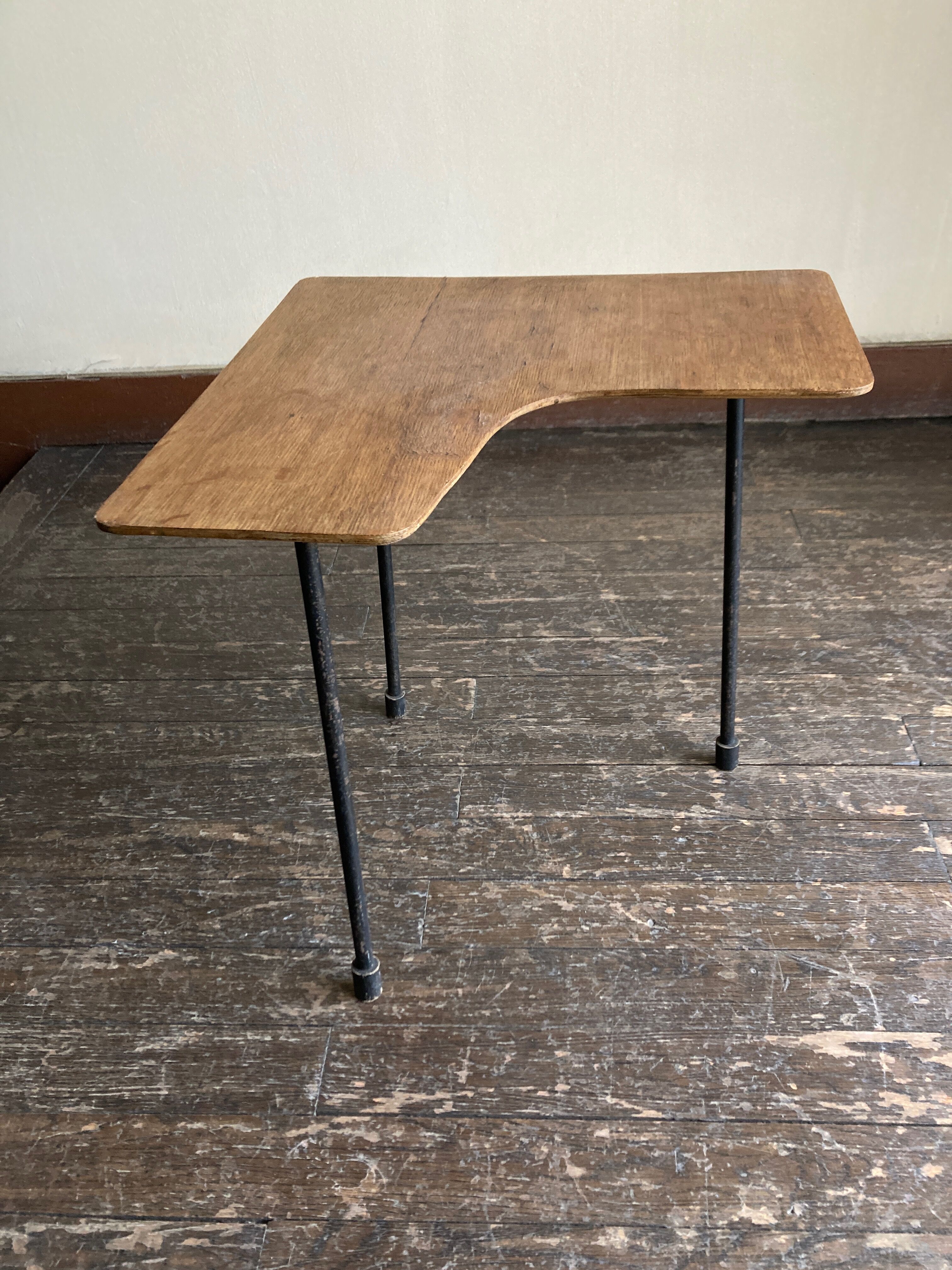 Bedside chair sofa end plywood folk art 1960