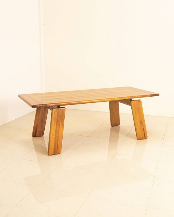 Table ''Sapporo'' en noyer par Mario Marenco pour Mobil Girgi 70's