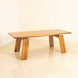 "Sapporo" walnut table by Mario Marenco for Mobil Girgi 70's