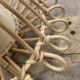 Vintage rattan ceiling light fixture