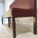 Bistro bench in burgundy leather