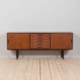 Danish mid century teak sideboard on tapered legs, 1970s