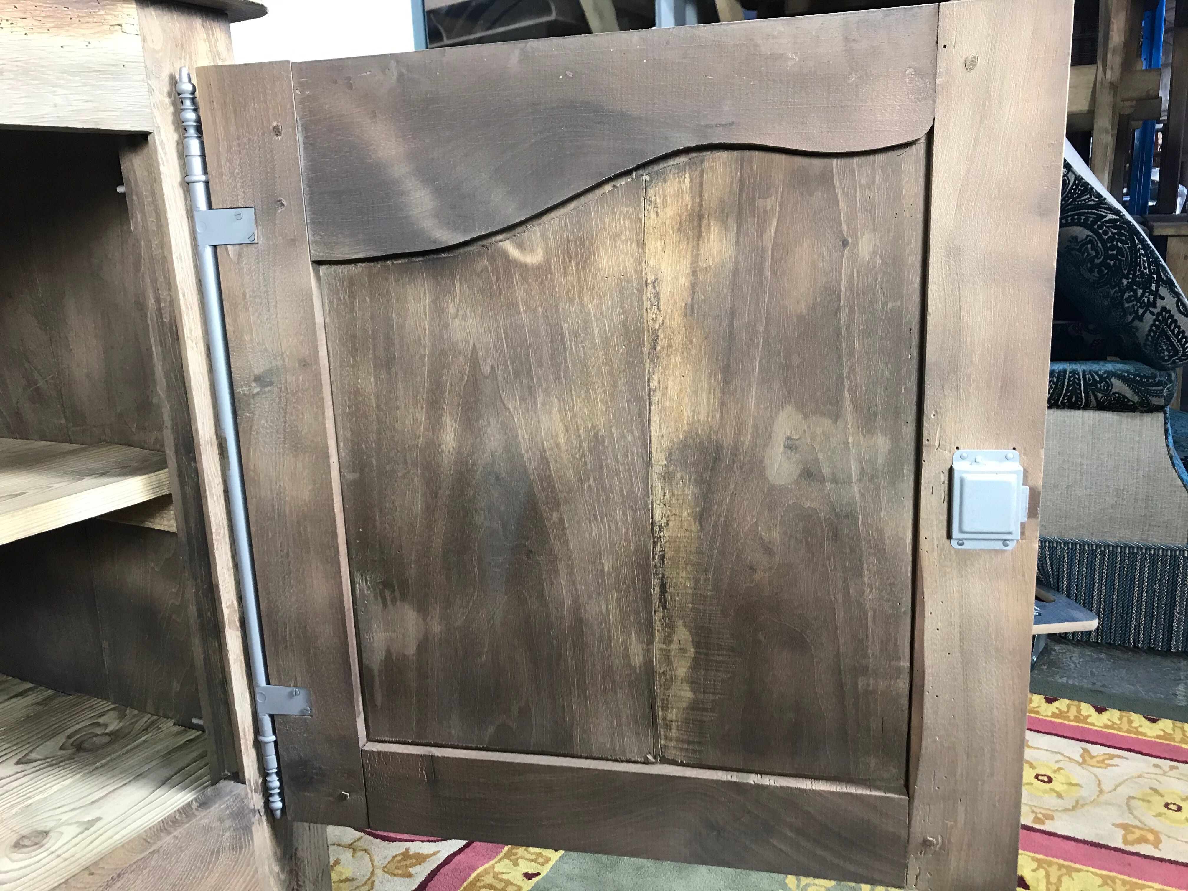 Rustic bass buffet in solid oak erased