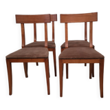 4 chaises epoque directoire merisier