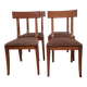 4 Directoire period cherry wood chairs