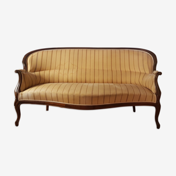 Napoleon III period lounge sofa/seating in wood