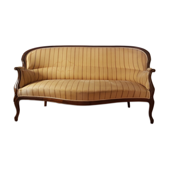 Napoleon III period lounge sofa/seating in wood