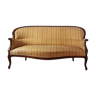 Canapé banquette de salon d’époque Napoléon III en bois