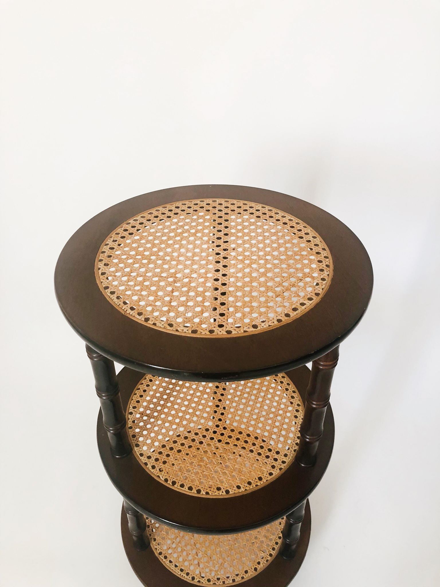 Side table in cannage