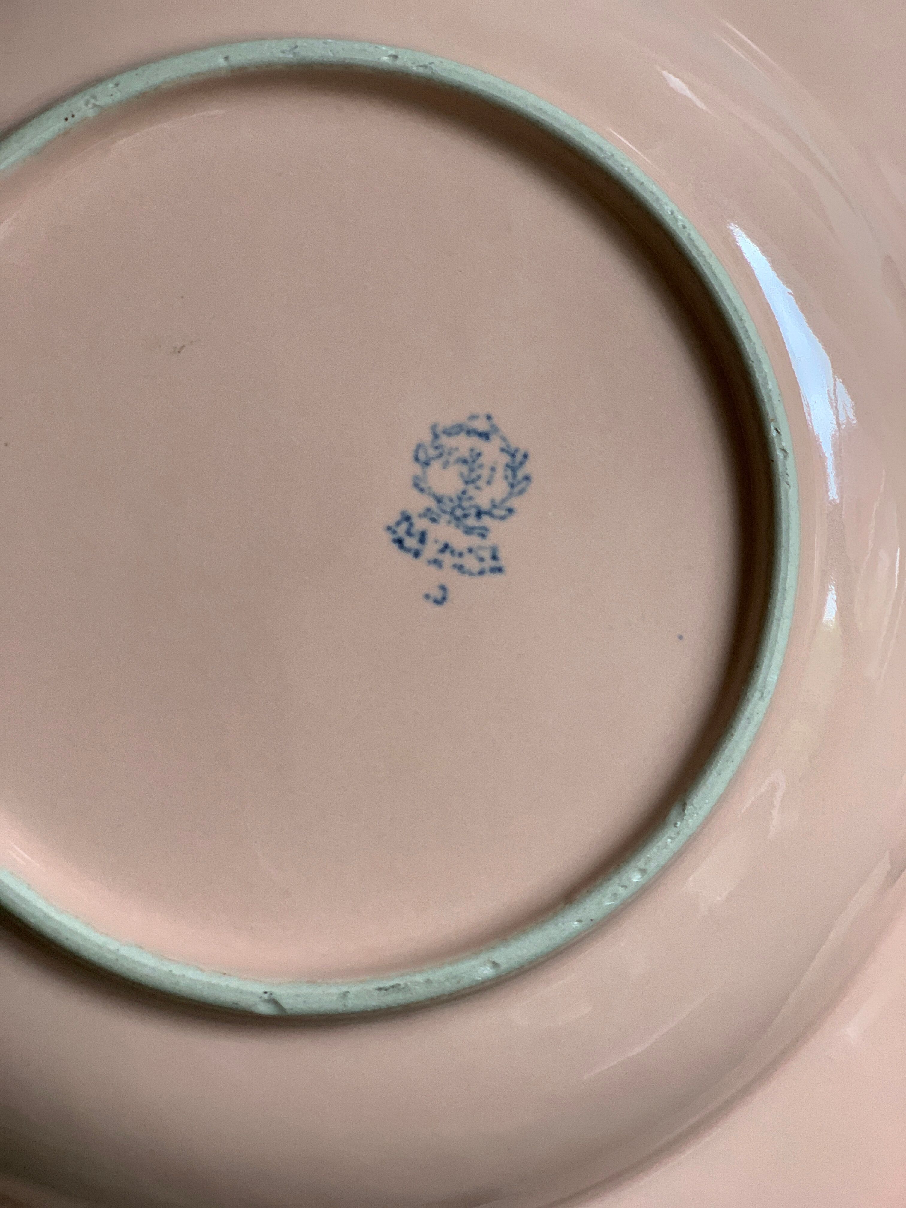 Pink ceramic plates
