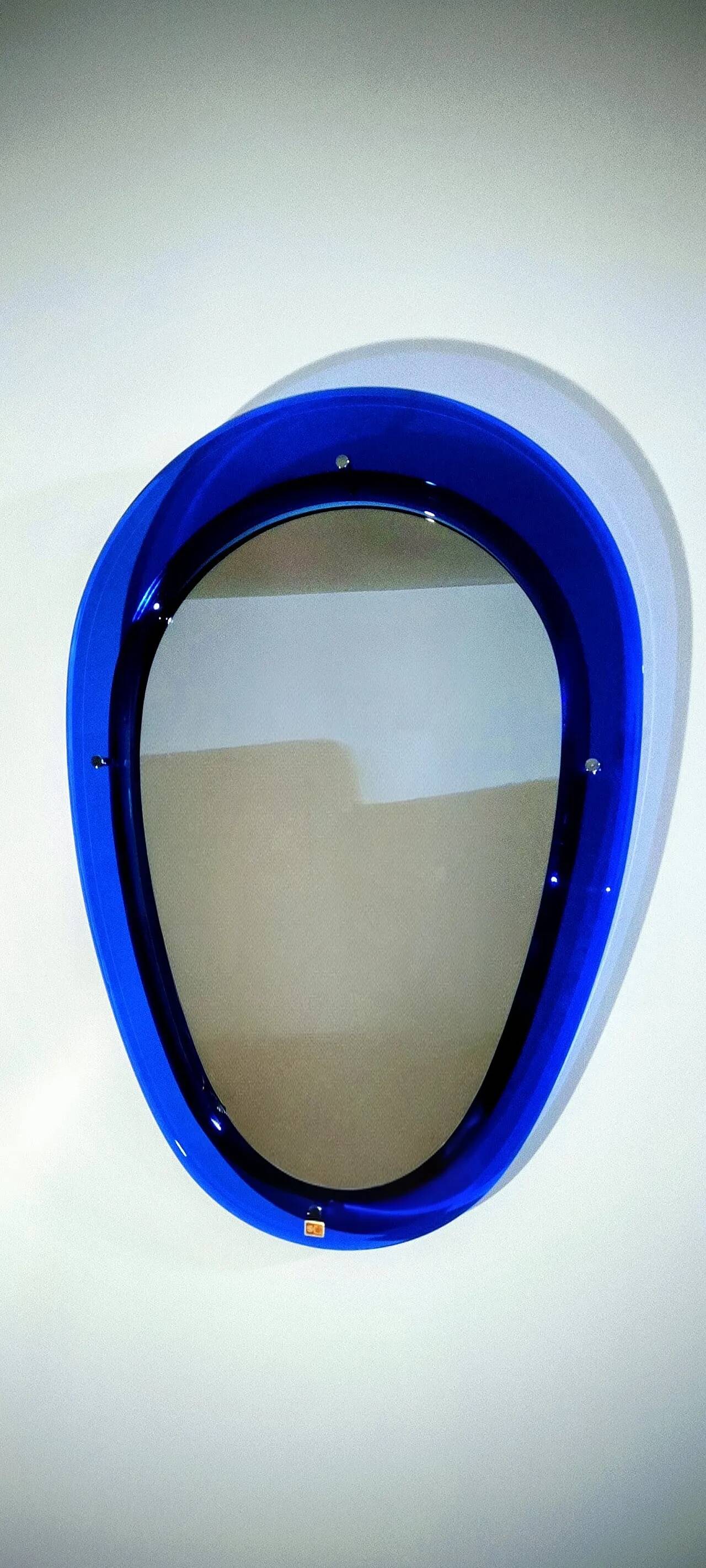 Miroir en forme de goutte Sena Cristal, Italie 1975