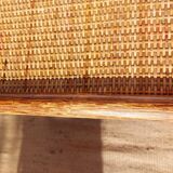 Wicker chest of drawers, canning and bamboo wood