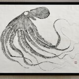 Original print of an octopus