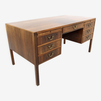 Scandinavian rosewood desk, ole wanscher, o. bank larsen møbelfabrik, skjer, denmark, 1950