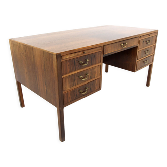 Scandinavian rosewood desk, ole wanscher, o. bank larsen møbelfabrik, skjer, denmark, 1950