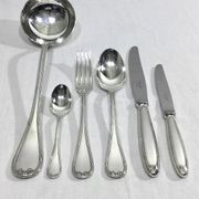 Christofle - Ménagère 61 pièces Rubans Croisés Métal Argenté